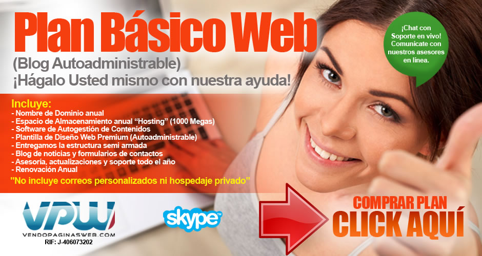 Páginas Web Plan Básico