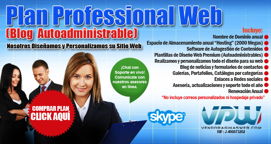 Páginas Web Plan Profesional