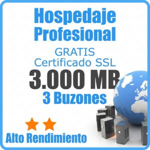 Hospedaje Profesional 3000 MB + 3 Emails