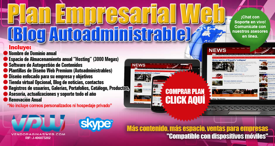 Páginas Web Plan Empresarial