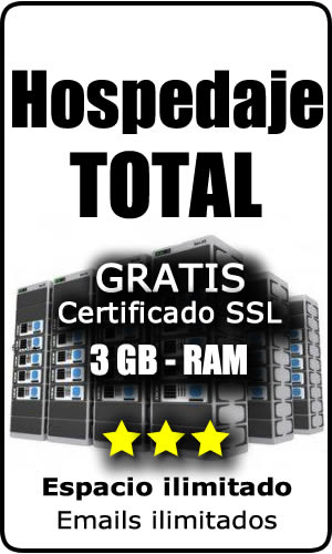 Hospedaje Total Sin Límites + Emails ilimitados + 3GB RAM