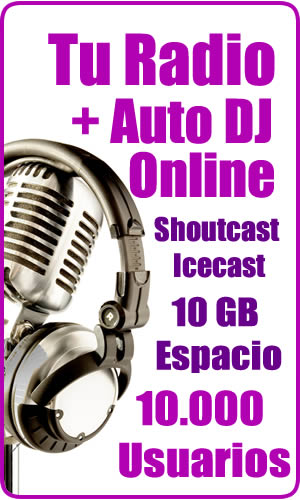 Radio Online + Auto DJ + 10Mil MB + Player HTML5 + 10Mil Usuarios